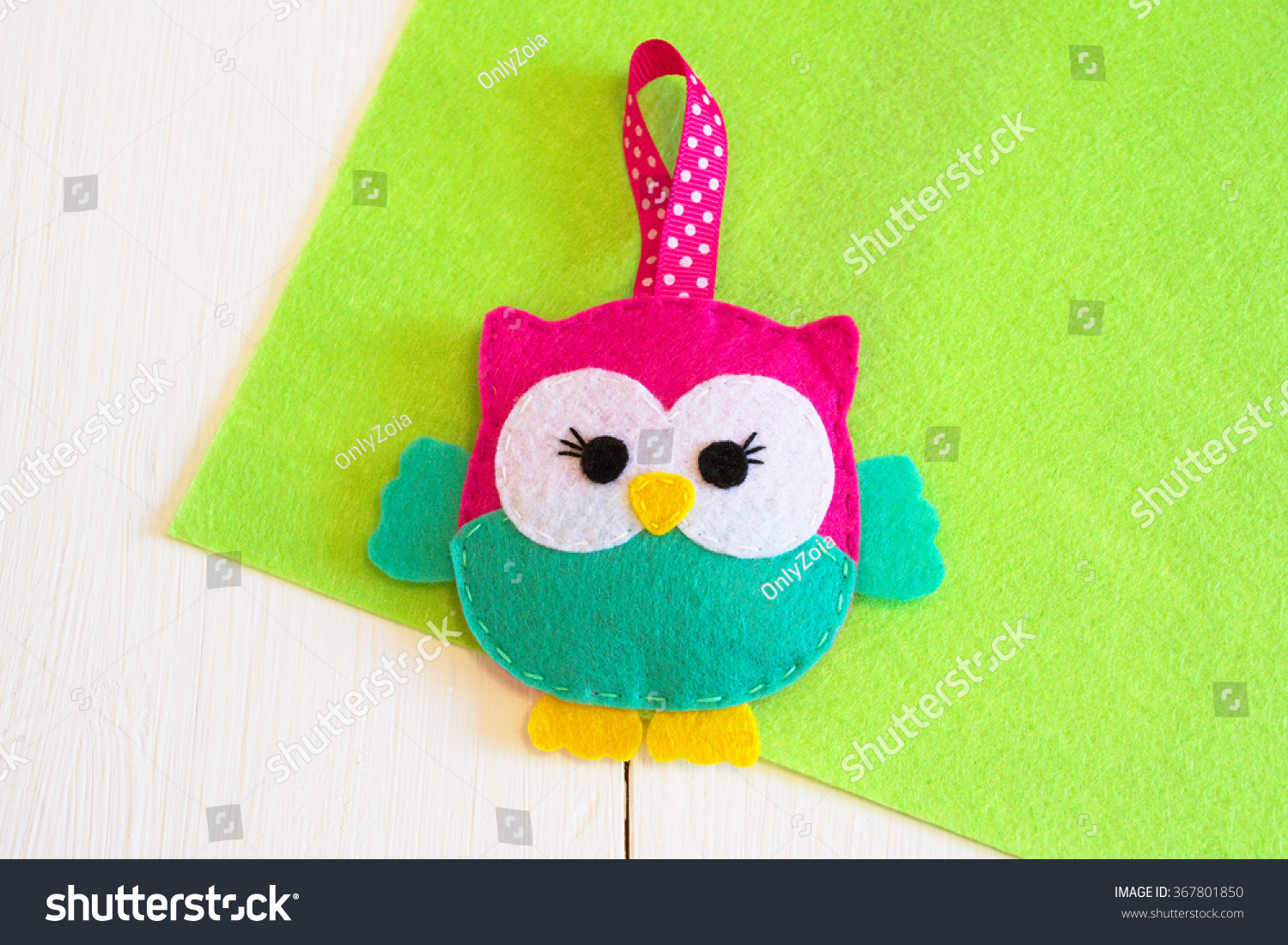 Stock Photo Handmade Felt Owl Toy How To Make An Owl Toy Handmade 367801850